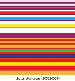 Double Colourful striped seamless pattern design for fashion textiles and graphics