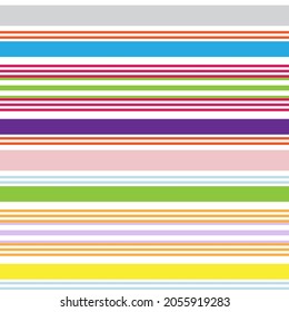 Double Colourful striped seamless pattern design for fashion textiles and graphics