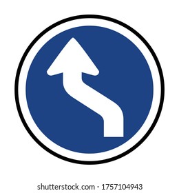 double curve to left, double curve to right, double curve road signal