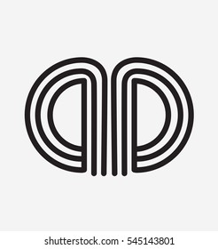 Double D Letter Classic and Creative Logo Emblem Icon