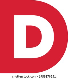 Double D logo made using the letter D inside another letter D