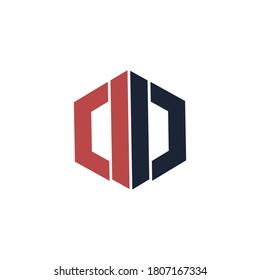 Double D logo vector design template