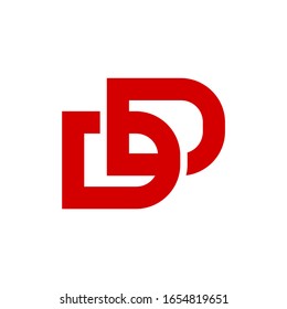 double D logo vector template