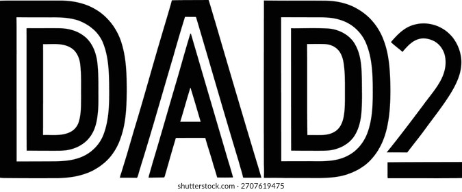 Double Dad Power Typografie Design