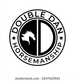 Double Dan Horsemanship Logo A Symbol of Equestrian Excellence and Training