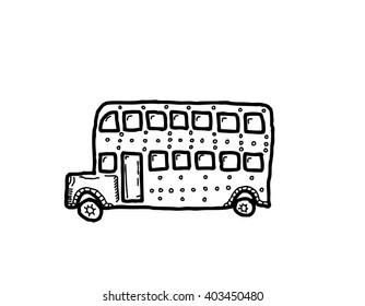 Double Decker Bus cartoon