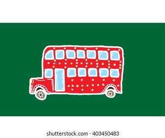 Double Decker Bus cartoon