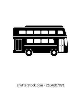 Double decker bus icon design template vector isolated