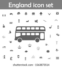 Double decker bus icon. England icons universal set for web and mobile