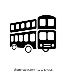 Double decker bus icon. Trendy Double decker bus logo concept on white background from Transportation collection. Suitable for use on web apps, mobile apps and print media.