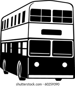 Double Decker Bus Vector Illustration