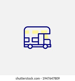 Doppeldecker-Symbol, Vektorsymbol, Symbol, Logo-Illustration für Web und Mobile