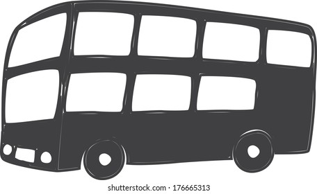 double decker illustration
