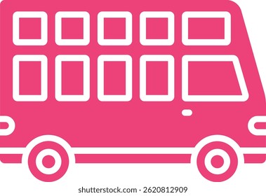 Double Decker vector icon. Can be used for printing, mobile and web applications.