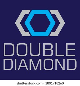 double diamond logo  design symbolizing ones organization.It is design that is used by an organization for it's letterhead,advertising material,and signs as an emblem.