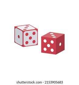 Double Dice Icon, suitable for any business related to dice.