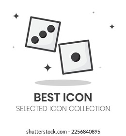 Double Dice Vector design can be used for branding and business