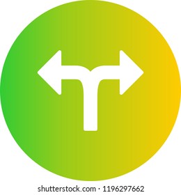 Double Direction Gradient Glyph Icon