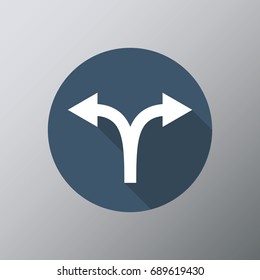 Double, Divided Arrow, Vector