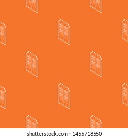 Double doors pattern vector orange for any web design best