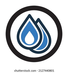 Double Droplet and water icon