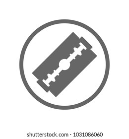 Double edge safety razor blade icon. Vector.