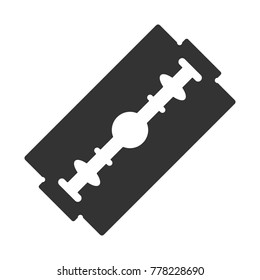 Double edge safety razor blade icon. Vector.