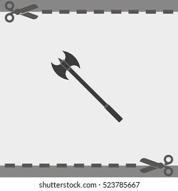 Double edged axe icon.