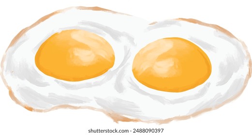 double egg yolk sunny side breakfast menu