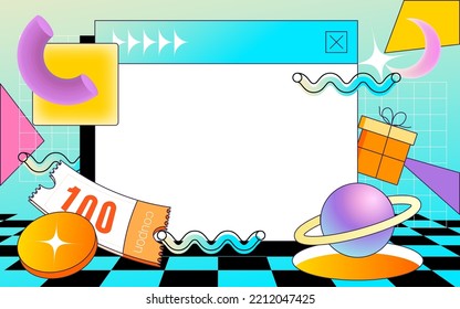 Double eleven, double twelve, e-commerce promotion background, vector illustration