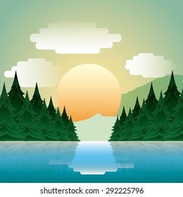 double exposure design, vector illustration eps10 graphic 