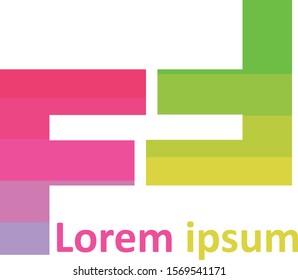 Double F Letter Logo Vector Design