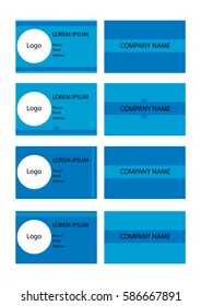 Double Face Business Cards Set