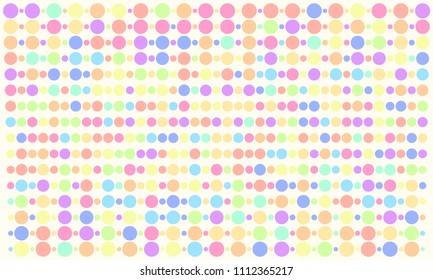 Double fade circle random rainbow pastel color