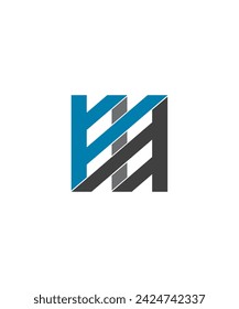 Double FF abstraktes Symboldesign