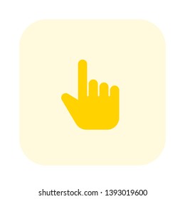 Double finger gesture interface movement on touch screen