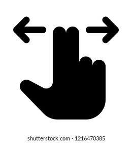 Double finger horizontal swipe