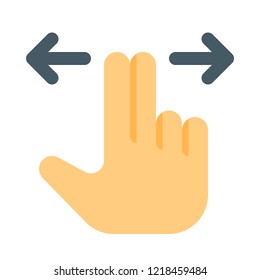 Double finger horizontal swipe