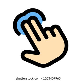 Double finger tap