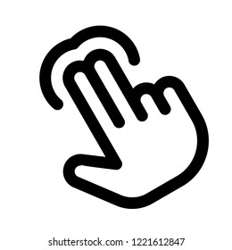 Double finger tap
