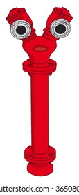 double Fire hydrant