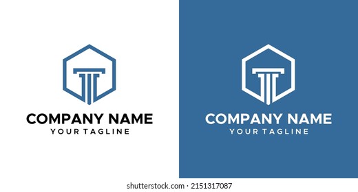 a double F-themed graphic image, on a blue and white background. vector graphics base.