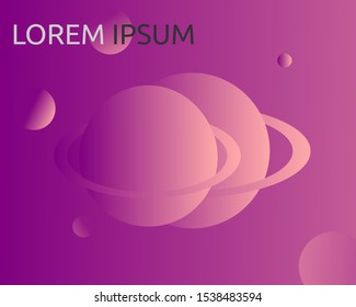 double galaxy concept abstract background