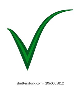 Marca de verificación de la marca de verificación de la marca de verificación de la marca de verificación de marca de verificación de marca de verificación de color verde doble, ilustración de material