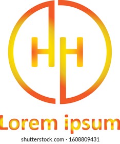 Double H Logo Vector Design