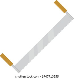 Visera de doble mano, ilustración, vector sobre fondo blanco.