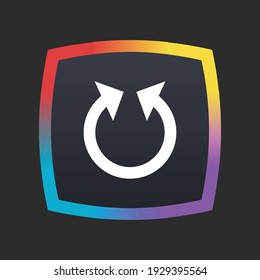 Double Head Arrow - App Icon Button