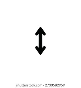 Double headed arrow icon symbolizing dual direction movement or expansion concept