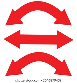 Double headed arrow. long double ended arrow for app, logo and web. vector illustration white background.