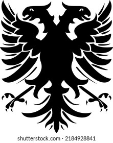 Double Headed Eagle Vector Illustration Vector Stock Vector (Royalty ...